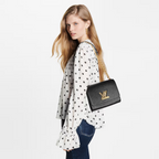 Twist MM Smooth Leather – the removable and adjustable chain is made of hand-enameled and nanogram-engraved – LUX VERSE Luxury Designer Fashion Outlet
