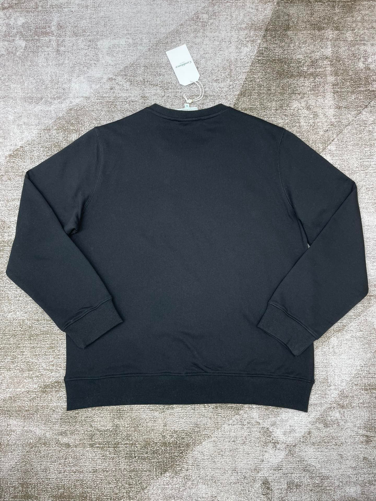 Navy Cotton Tennis Graphic Crewneck - Men's