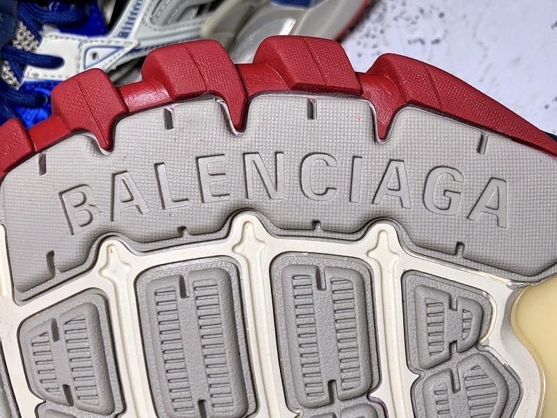 Track White Blue and Red Sneakers