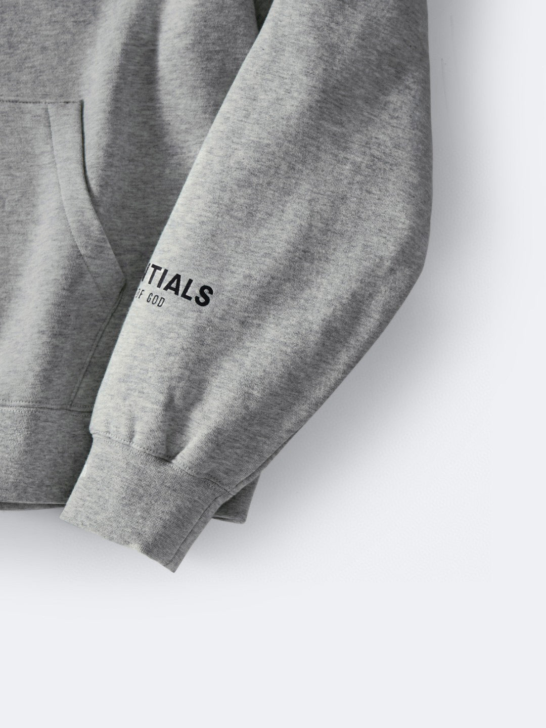 Grey Cotton Logo Pullover - Men's