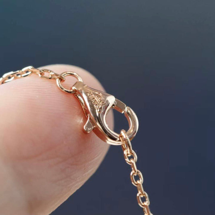 Love Necklace Rose Gold and Silver Diamond – LUX VERSE Luxury Designer Fashion Outlet