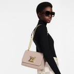 Twist MM Galet – crafted from the House’s emblematic Epi leather, the Twist MM chain bag features – LUX VERSE Luxury Designer Fashion Outlet