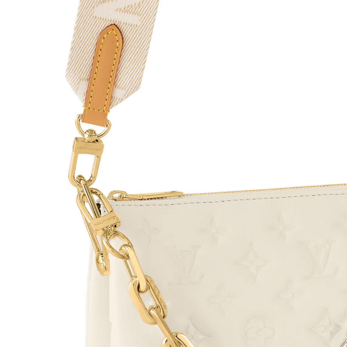 Coussin PM Lambskin – it can be worn cross-body with the strap, styled as a short-shoulder bag, or – LUX VERSE Luxury Designer Fashion Outlet