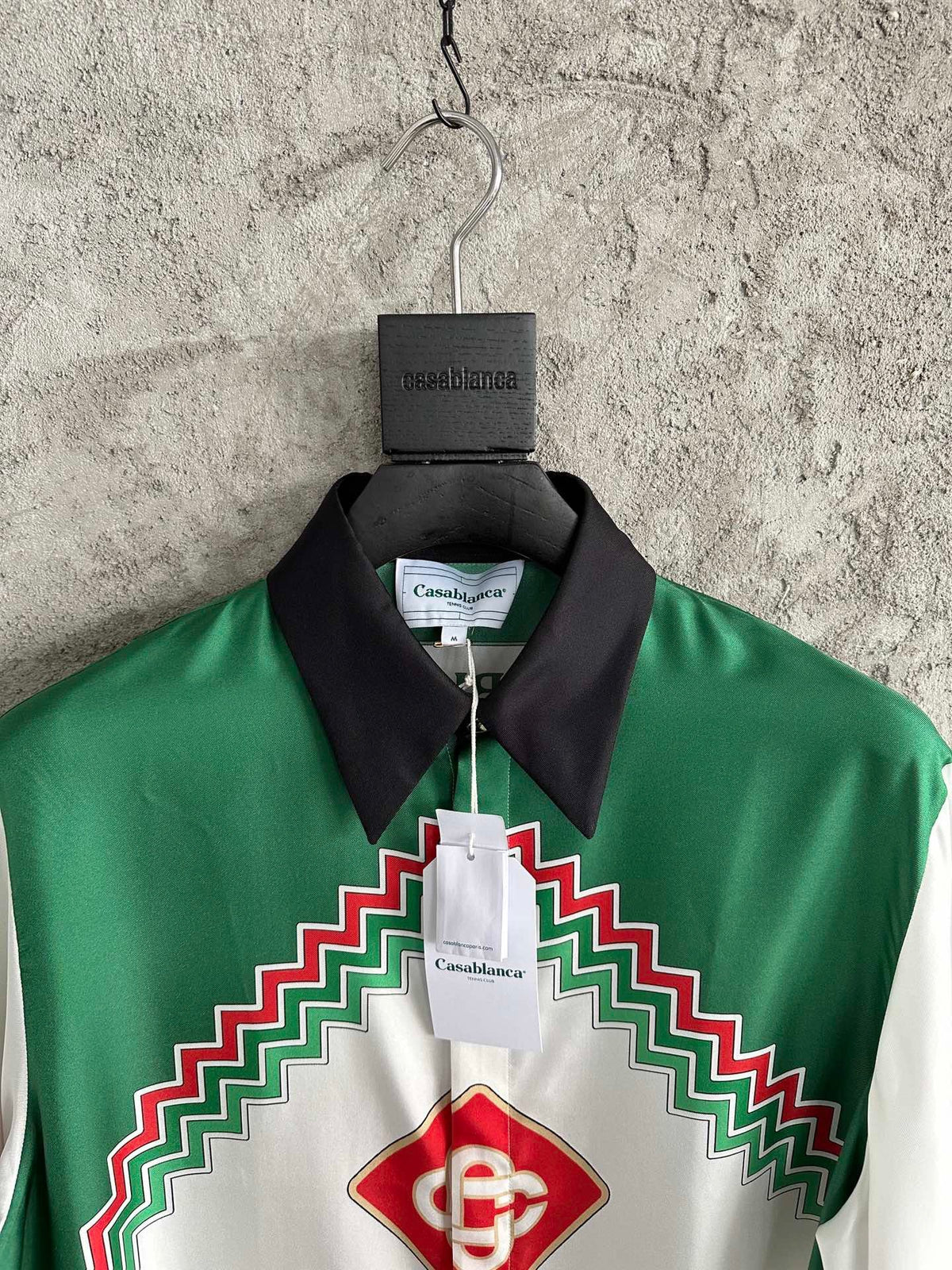 Futuro Optimisto Print Seiden-Polohemd – Herren