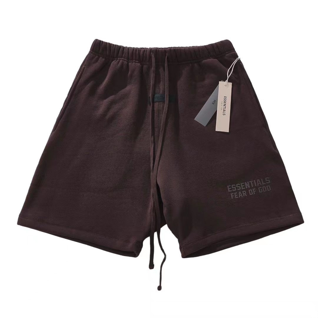 Brown Cotton Logo Drawstring - Men's