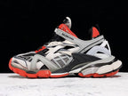 Track Grey and Red Sneakers