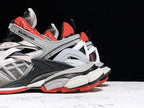 Track Grey and Red Sneakers