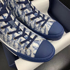 B23 High-Top Blue Oblique Sneakers