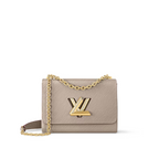 Twist MM Galet – crafted from the House’s emblematic Epi leather, the Twist MM chain bag features – LUX VERSE Luxury Designer Fashion Outlet
