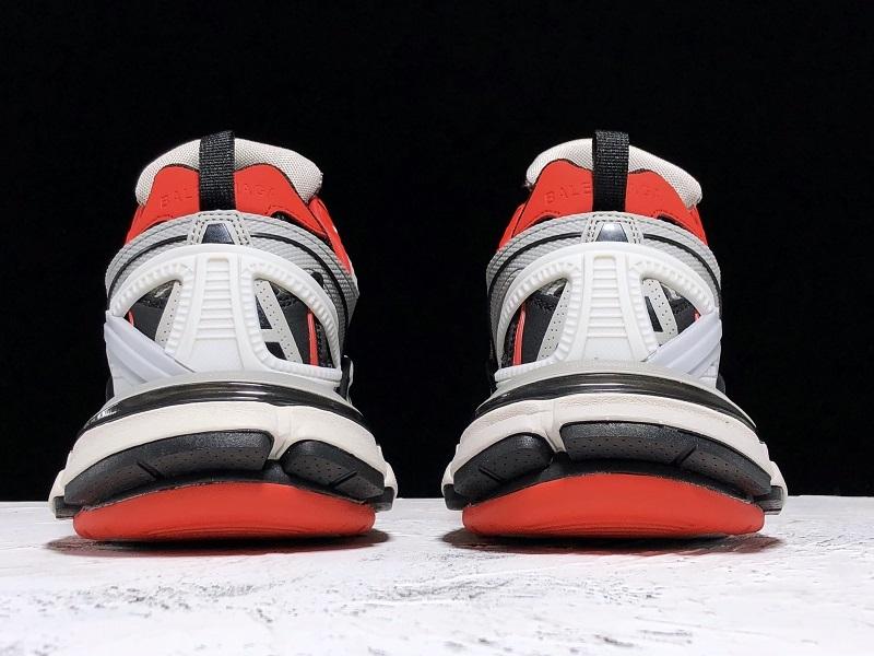 Track Grey and Red Sneakers