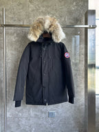 Black and Grey Parka - Men's