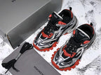 Track Grey and Red Sneakers