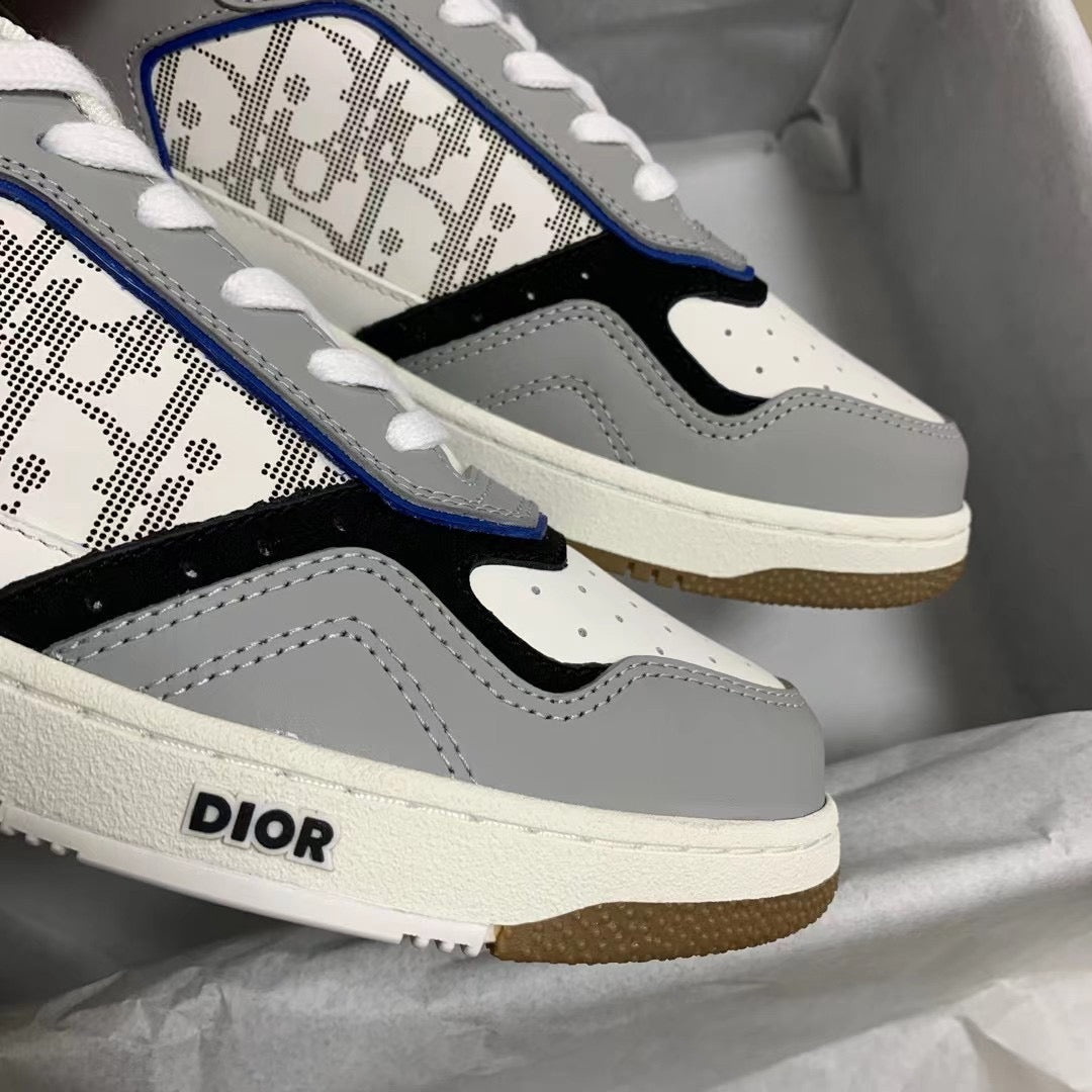 B27 Low Grey and Blue Sneakers