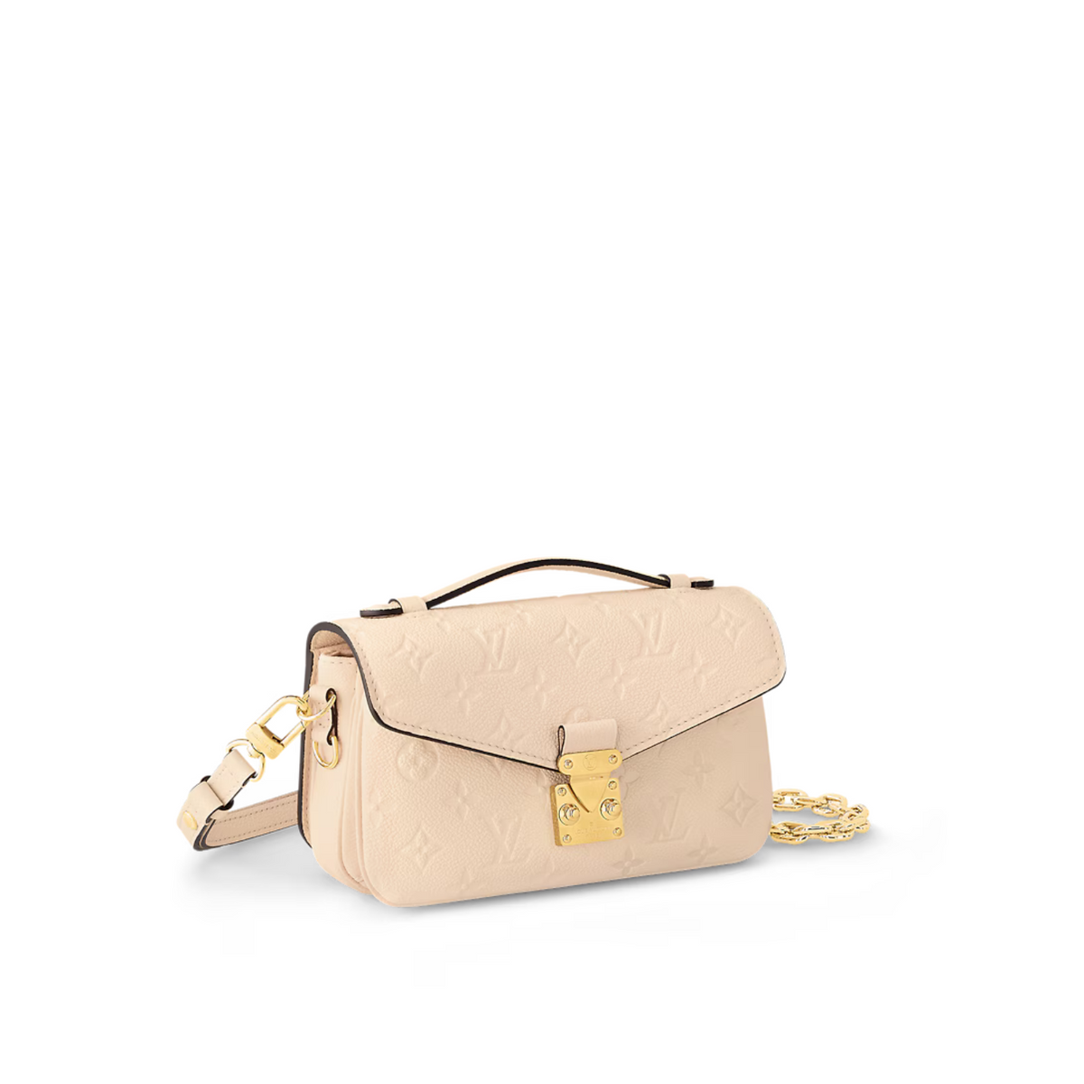 Pochette Métis East West Grained Leather – the on-trend East-West silhouette is highlighted by a heritage S-lock and removable – LUX VERSE Luxury Designer Fashion Outlet