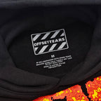 Pullover aus bedruckter Baumwolle, schwarz - Herren