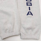 Grey Cotton Vertical Text Joggers - Men's