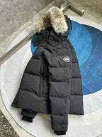 Black and White Parka - Men's
