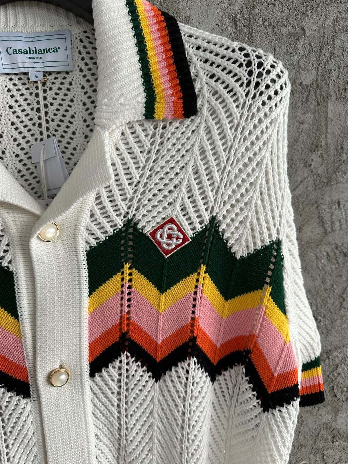 Chevron-Strickhemd – Herren