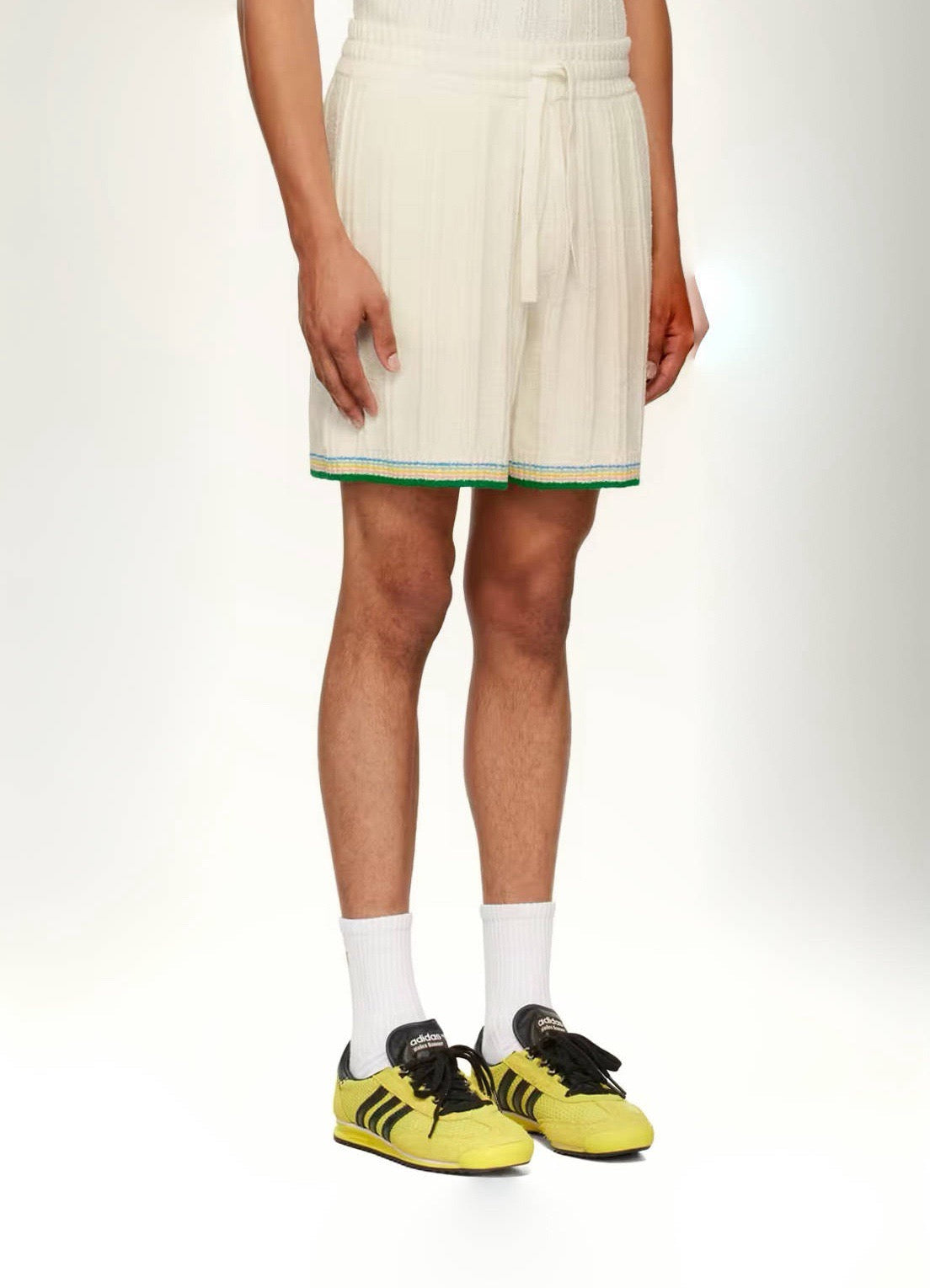 Ribbed Knit Shorts - Men's