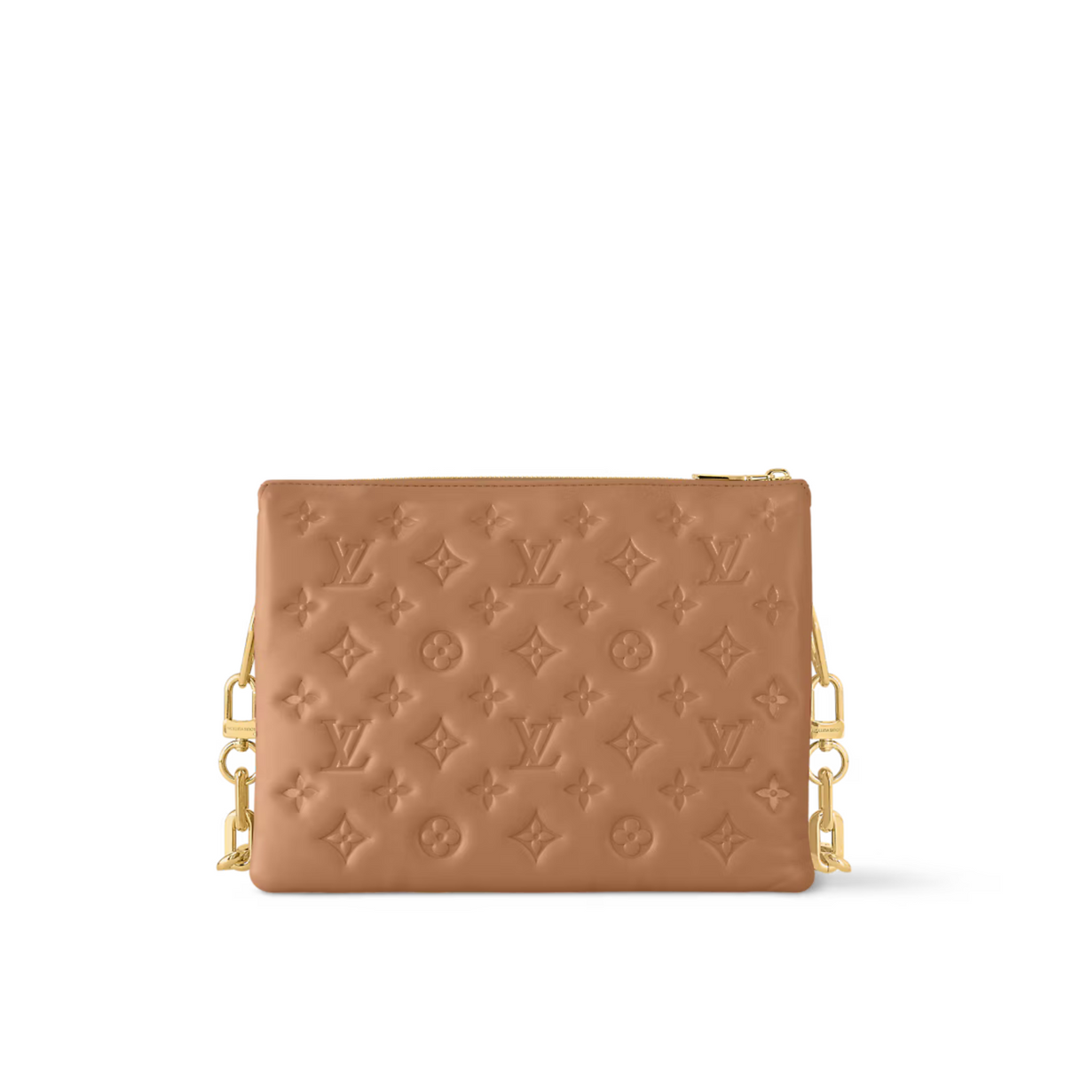 Coussin PM Camel Lambskin – the Coussin can be worn cross-body with the strap, on the shoulder by its short – LUX VERSE Luxury Designer Fashion Outlet