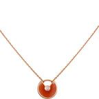 Amulette Gold Carnelian Onyx Necklace – LUX VERSE Luxury Designer Fashion Outlet