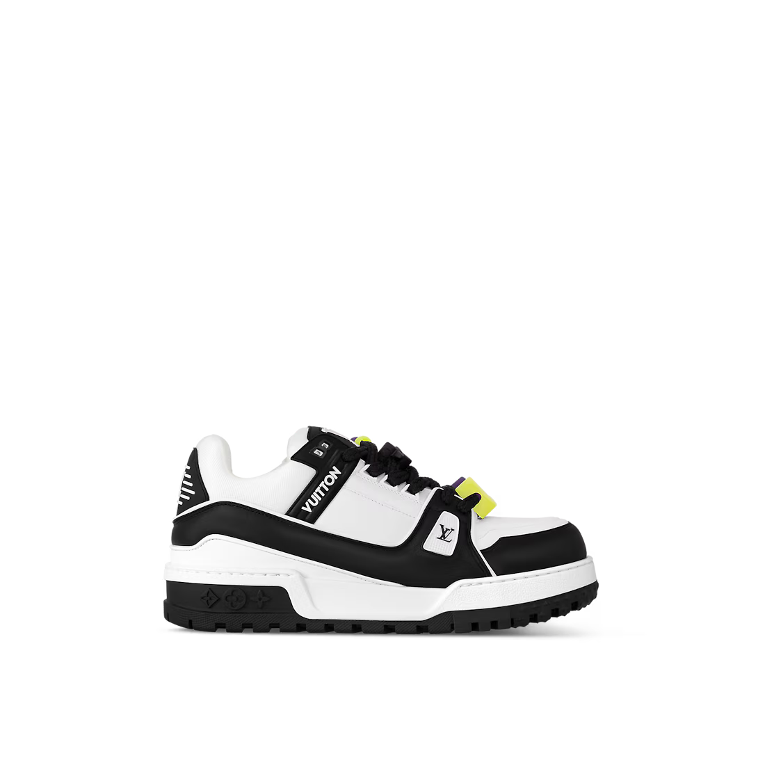 Trainer Classic Maxi Sneaker – the calf-leather upper has thick textile laces embellished with colorful beads – LUX VERSE Luxury Designer Fashion Outlet