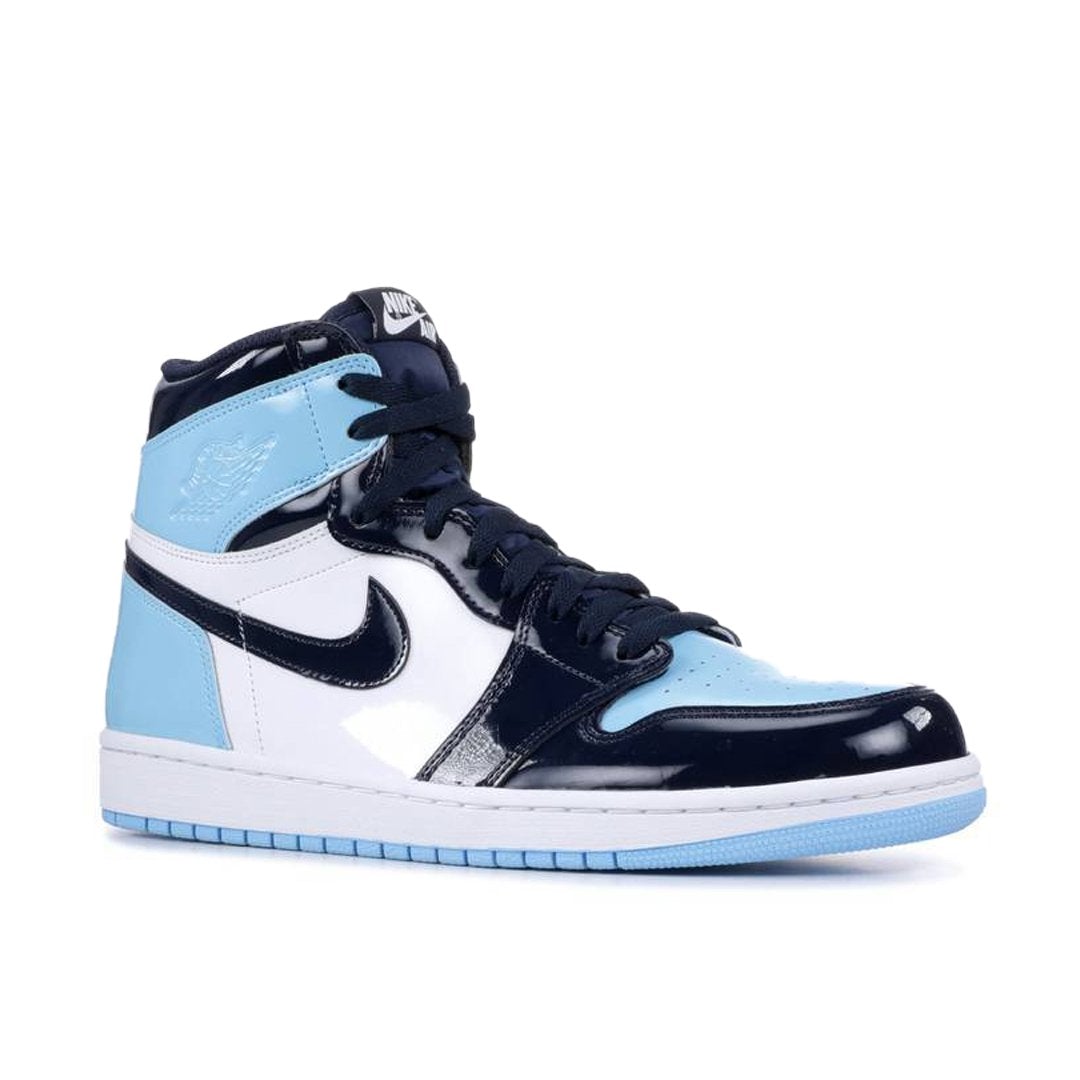 Unc Patent (W) – as a result, the shoe's patent leather upper in Blue Chill, white and black sports a – LUX VERSE Luxury Designer Fashion Outlet