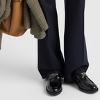 Brushed leather loafers Black – made of brushed leather, one of the brand's emblematic materials, the shoe has – LUX VERSE Luxury Designer Fashion Outlet