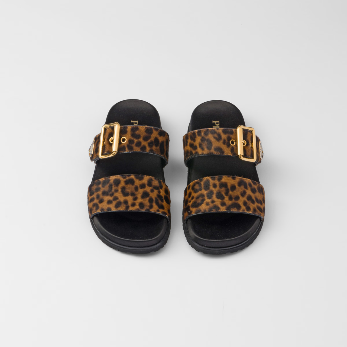 Printed leather Leopard Print slides – these sandals feature a hybrid silhouette that combines sporty details with – LUX VERSE Luxury Designer Fashion Outlet
