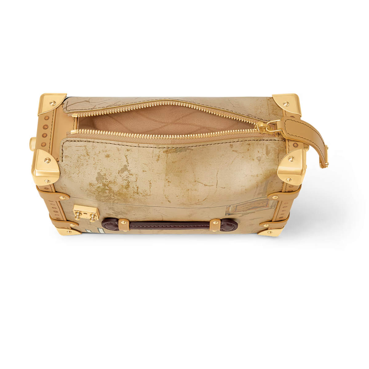 Side Trunk Iconic MM – the name tag unveils information about the vintage trunk that inspired it – LUX VERSE Luxury Designer Fashion Outlet