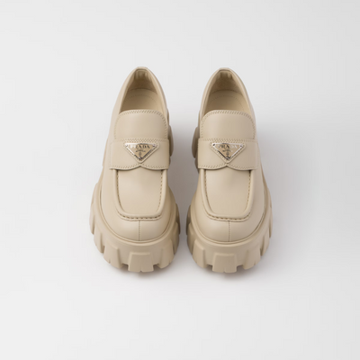 Brushed leather Monolith loafers - LUX VERSE - Luxury designer fashion outlet