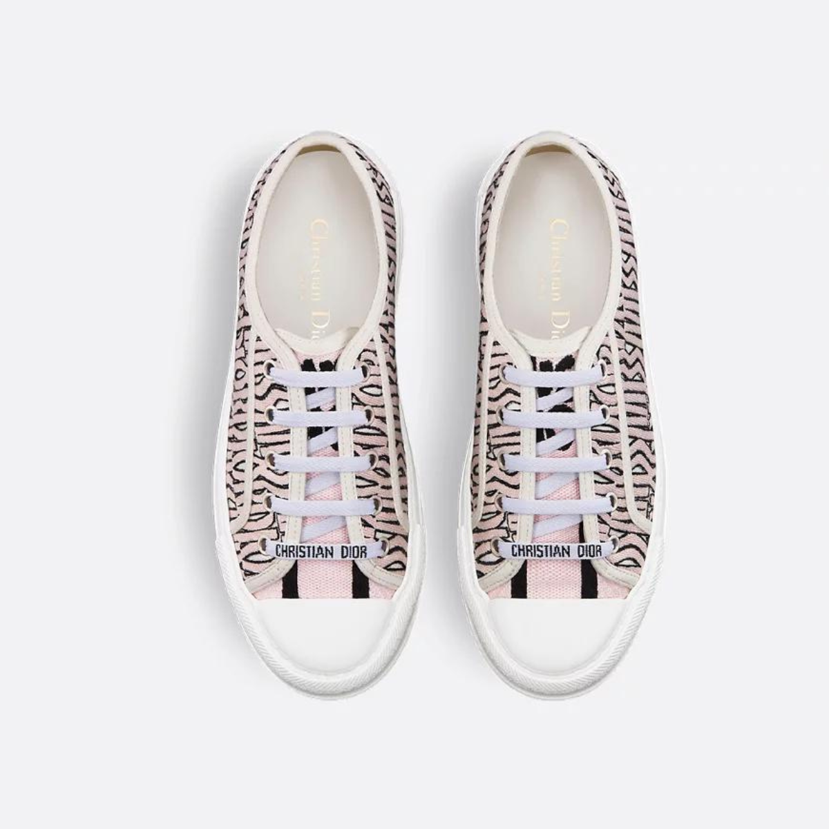 Platform Sneaker Allover Motif – the cotton style features a comfortable thick sole, tongue and Christian laces – LUX VERSE Luxury Designer Fashion Outlet
