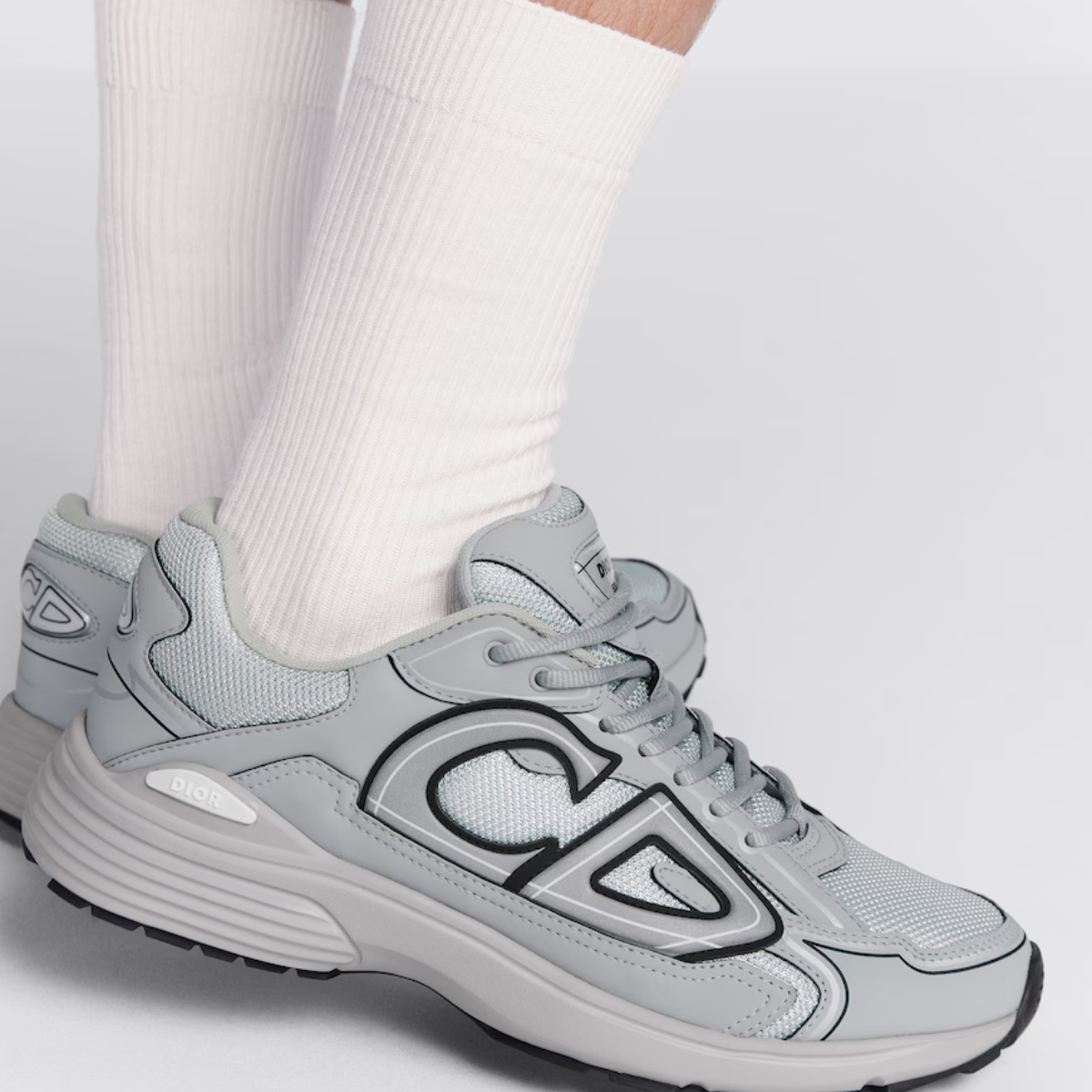 B30 Sneaker Modern Sporty – the B30 and CD30 signatures on the tongue and the back of the sneaker – LUX VERSE Luxury Designer Fashion Outlet