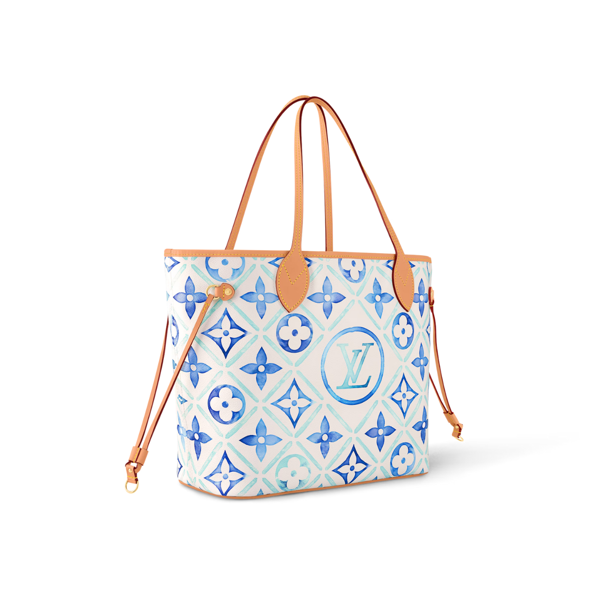 Neverfull MM Lagoon – it comes with a zipped pouch, with a complementary print, that can be removed – LUX VERSE Luxury Designer Fashion Outlet
