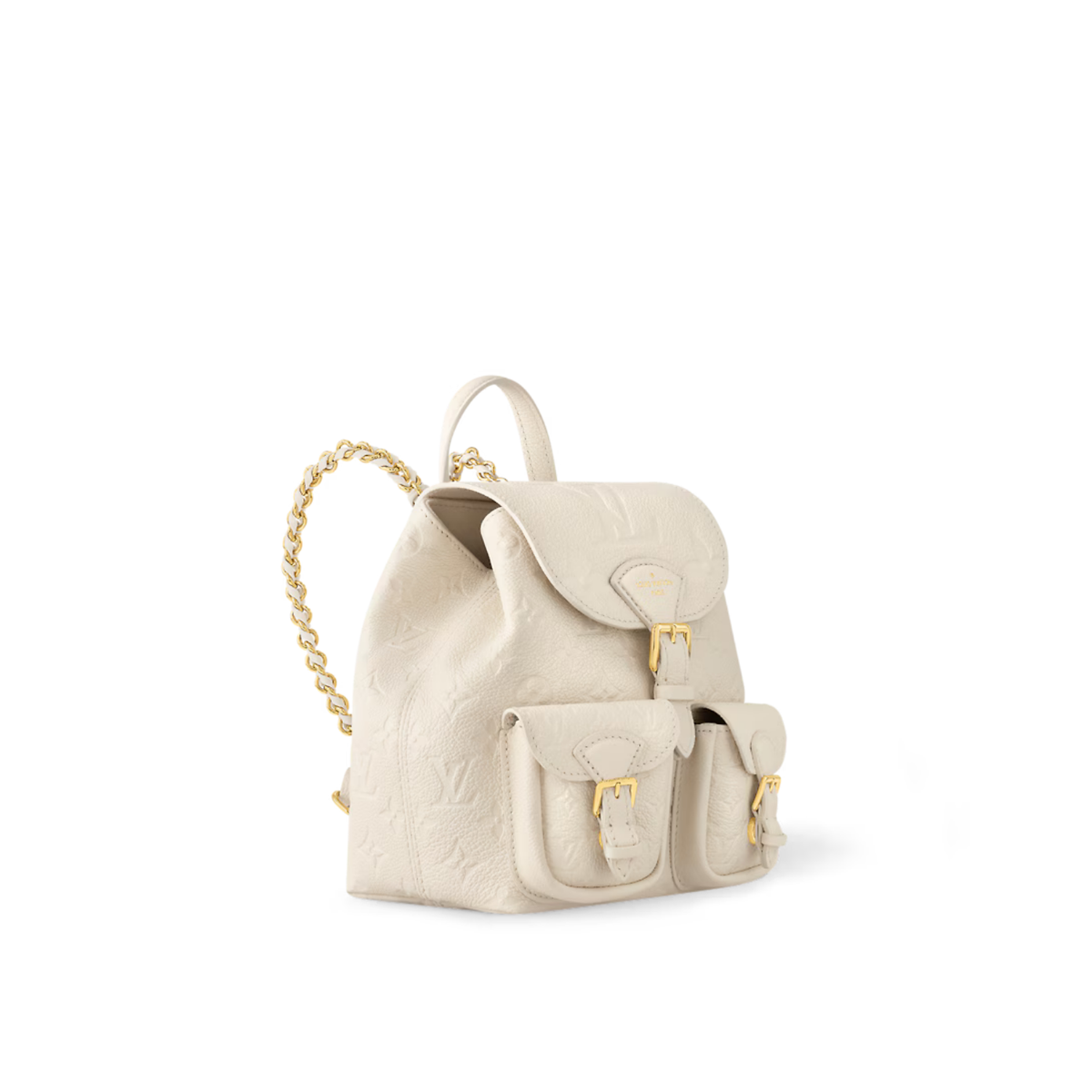 Backup Handbag – cream Monogram Empreinte embossed grained cowhide leather Cowhide-leather trim – LUX VERSE Luxury Designer Fashion Outlet