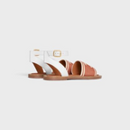 LYMPIA SANDAL in TRIOMPHE JACQUARD CANVAS & CALFSKIN – 50% COTTON & 50% CALFSKIN100% Calfskin Lining0.6 IN (15 MM) heelROUND – LUX VERSE Luxury Designer Fashion Outlet