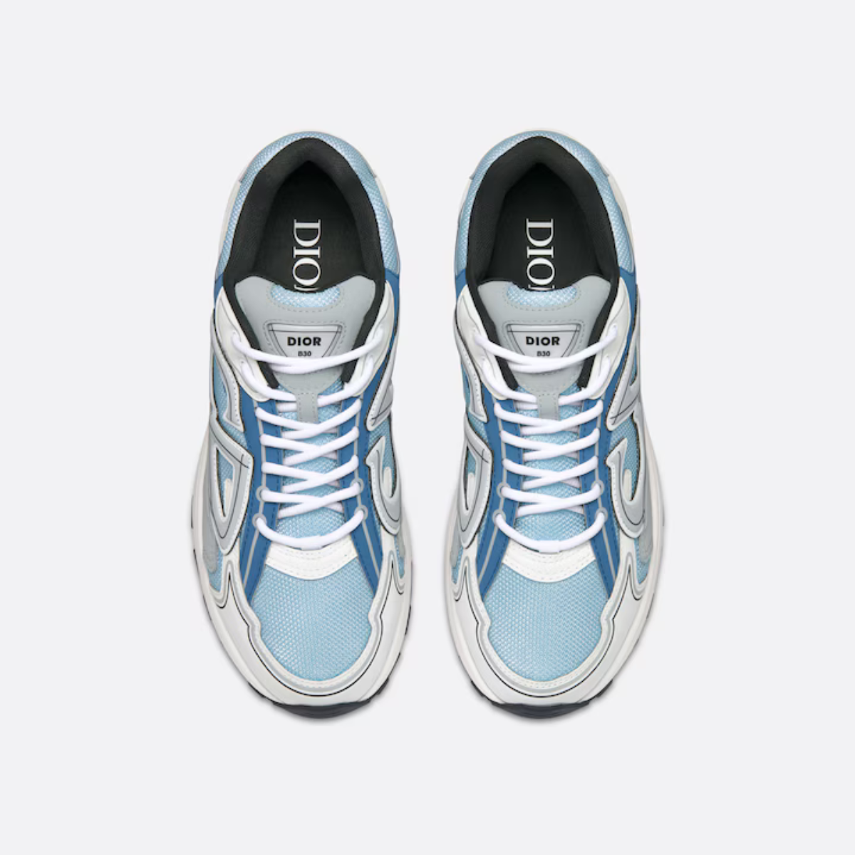 B30 Sneaker – the B30 also features silver-tone B30 and CD30 signatures on the tongue and the back – LUX VERSE Luxury Designer Fashion Outlet
