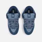 B9S Skater Sneaker – crafted in blue Kumo Cannage denim, it showcases the hallmark motif quilted – LUX VERSE Luxury Designer Fashion Outlet