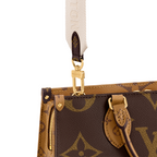 OnTheGo East West Brown – a removable round coin purse completes this versatile design – LUX VERSE Luxury Designer Fashion Outlet