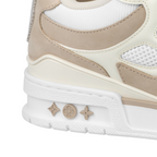 Skate Leather Sneaker – its elaborate, bicolor upper with Monogram Flower detailing combines technical mesh, – LUX VERSE Luxury Designer Fashion Outlet