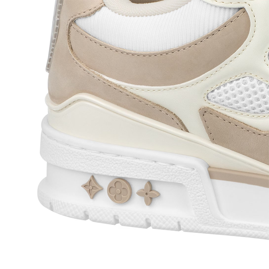Skate Leather Sneaker – its elaborate, bicolor upper with Monogram Flower detailing combines technical mesh, – LUX VERSE Luxury Designer Fashion Outlet