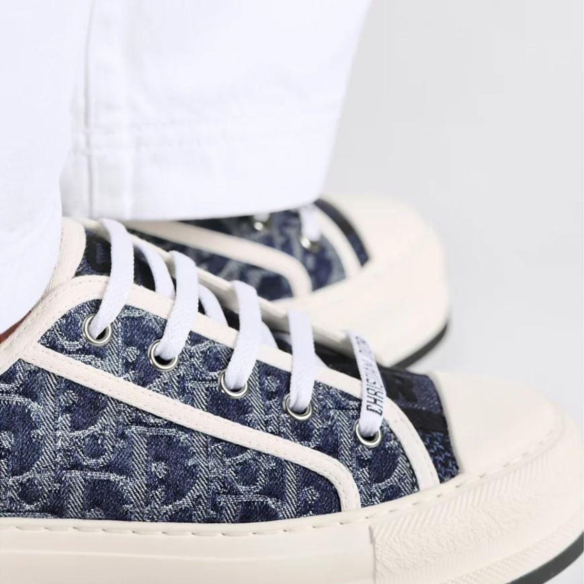 Platform Denim Embroidered Sneaker – the Walk'n'platform sneaker enhances the line with a modern creation – LUX VERSE Luxury Designer Fashion Outlet