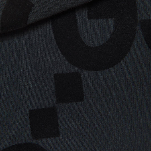 GG FLOCKED PRINT COTTON FLEECE SWEATSHIRT - LUX VERSE - Luxury designer fashion outlet