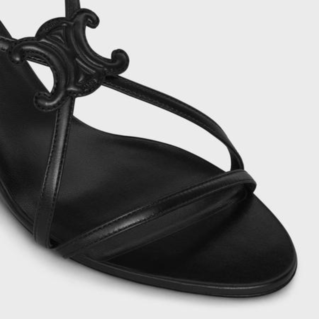 CUIR TRIOMPHE SANDAL in LAMBSKIN – 100% LAMBSKIN100% Goatskin Lining2 IN (50 MM) heelSLIGHTLY INCLINED HEELCROSSED – LUX VERSE Luxury Designer Fashion Outlet