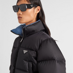 Re-Nylon cropped down jacket – the perfect combination of fashion and sustainability – LUX VERSE Luxury Designer Fashion Outlet