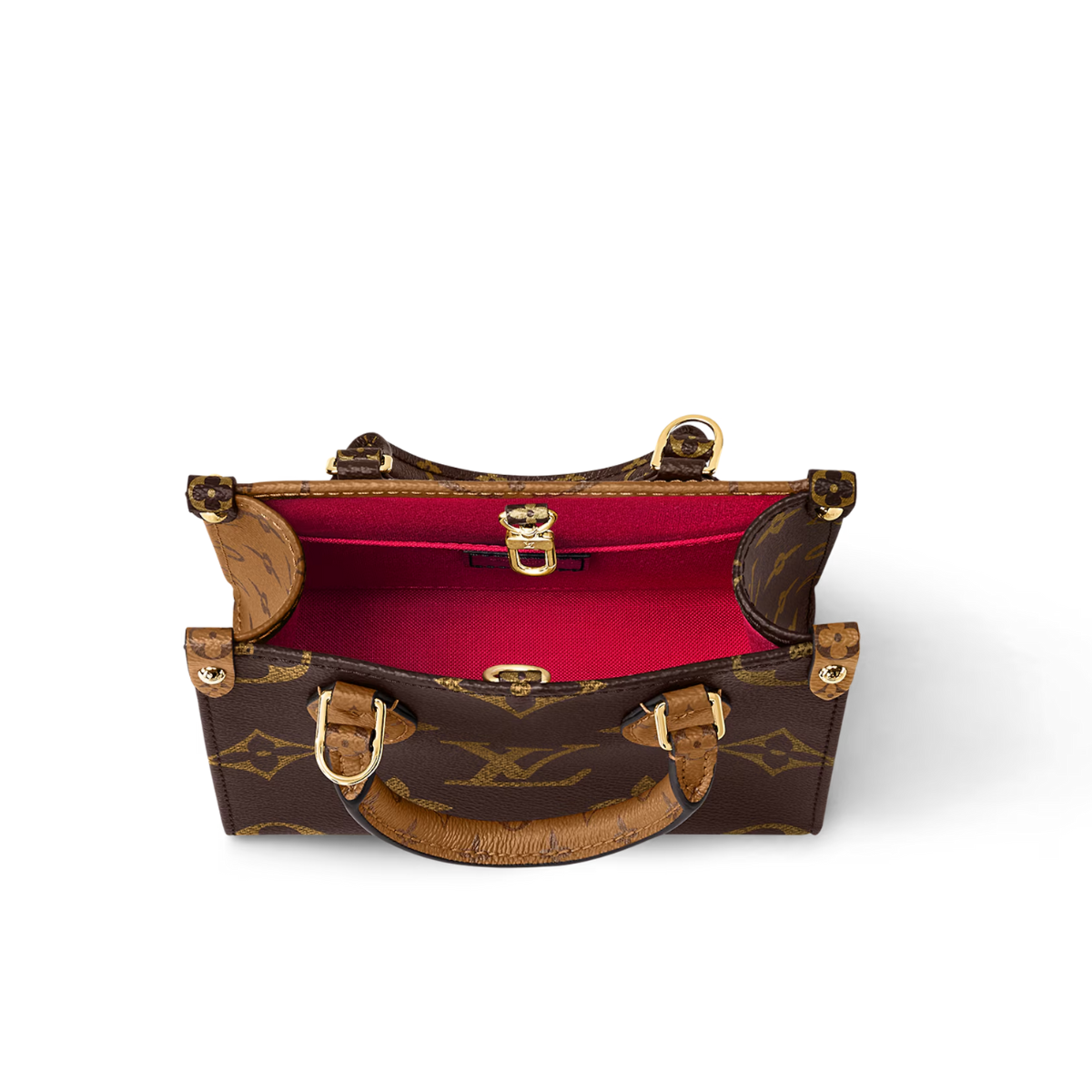 OnTheGo BB – in addition to the two top handles, there’s a removable and adjustable strap – LUX VERSE Luxury Designer Fashion Outlet