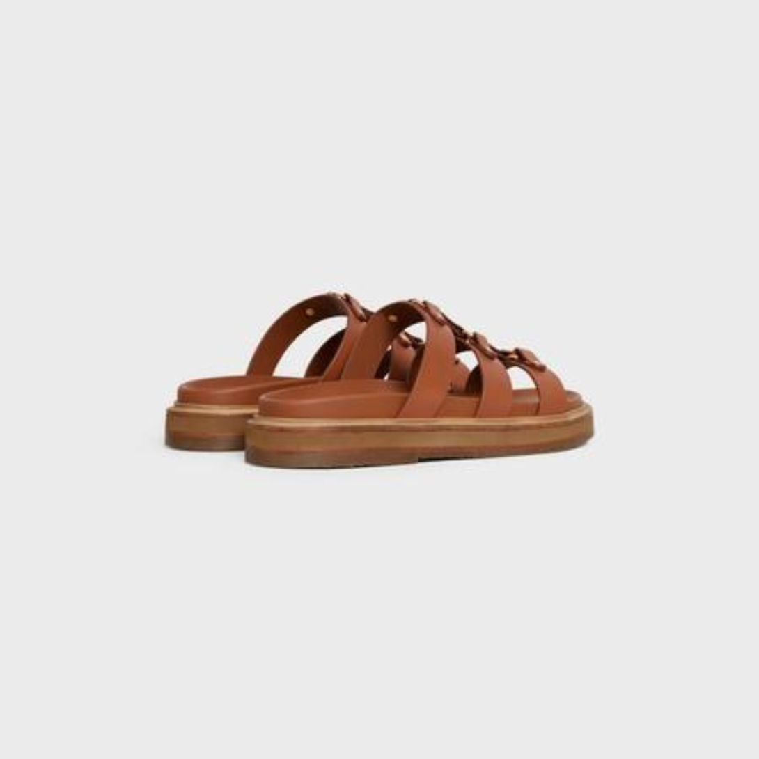 TIPPI SLIDE in CALFSKIN – cOVERED INSOLERUBBER OUTSOLE WITH FOAM INSERT AND A LEATHER WEL – LUX VERSE Luxury Designer Fashion Outlet