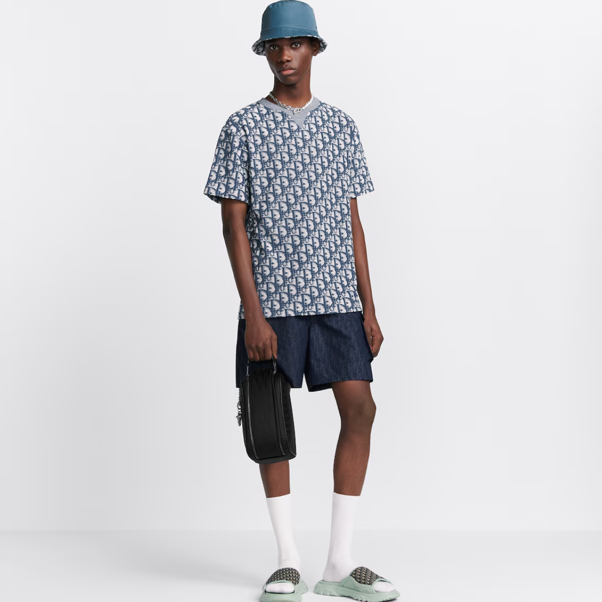 Oblique Swim Shorts – the swim shorts can be paired with a T-shirt or polo shirt to complete a summer look – LUX VERSE Luxury Designer Fashion Outlet