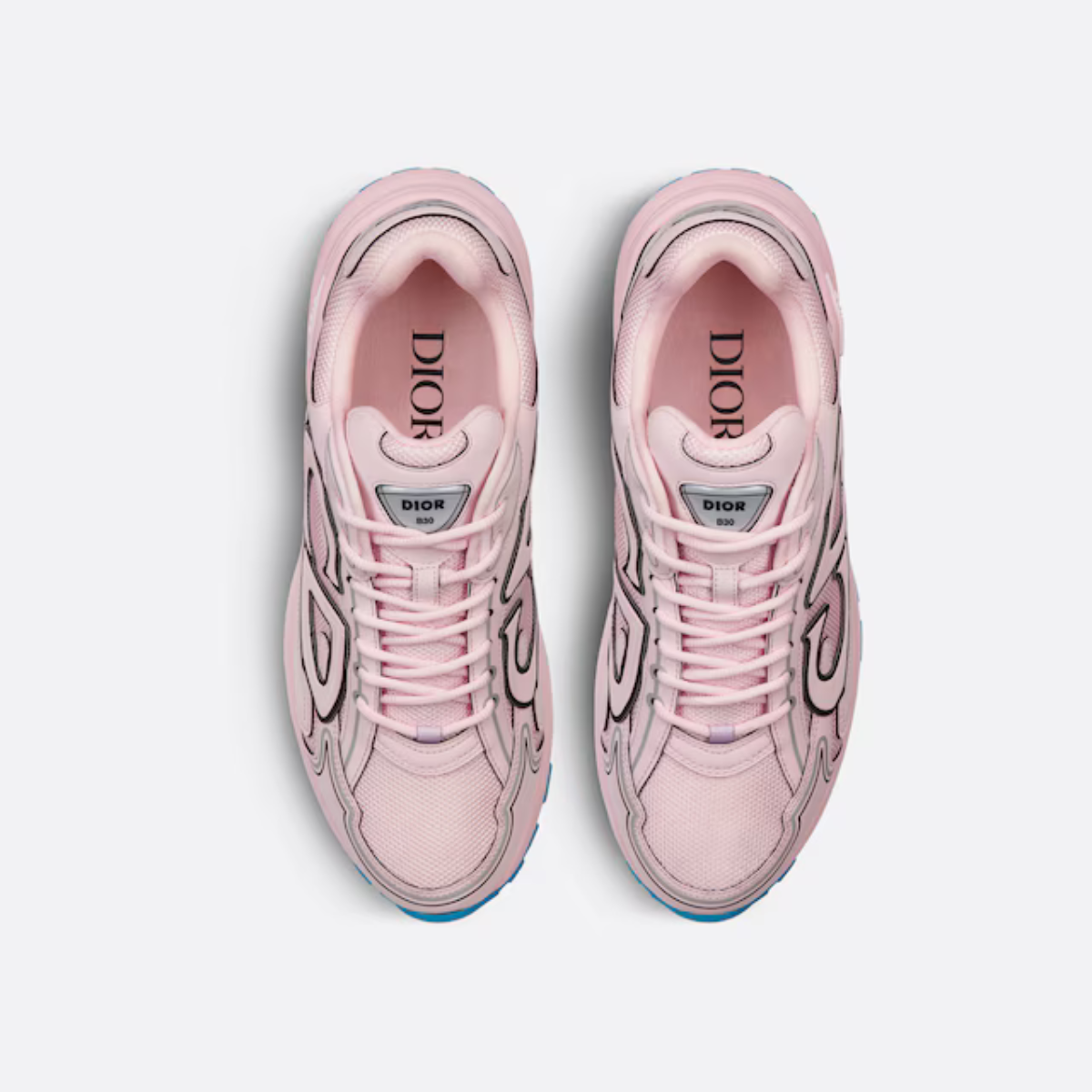 B30 Sneaker Modern Sporty – crafted in technical fabric, it is enhanced by a gray reflective CD30 signature – LUX VERSE Luxury Designer Fashion Outlet