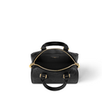 Speedy Bandoulière 20 Black – the hardware and padlock are a golden color – LUX VERSE Luxury Designer Fashion Outlet